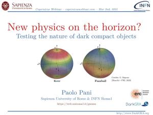 New Physics on the Horizon? Testing the Nature of Dark Compact Objects