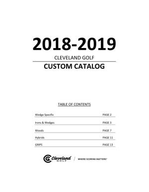 Custom Catalog