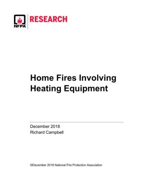 Home Fires Involving Heating Equipment