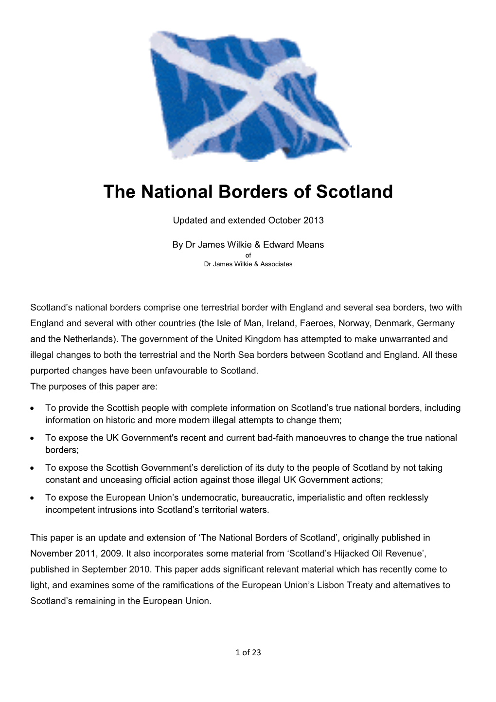 The National Borders of Scotland