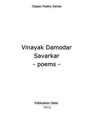Vinayak Damodar Savarkar - Poems