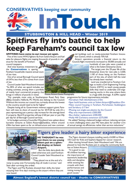 Spitfires Fly Into Battle to Help Keep Fareham's Council Tax
