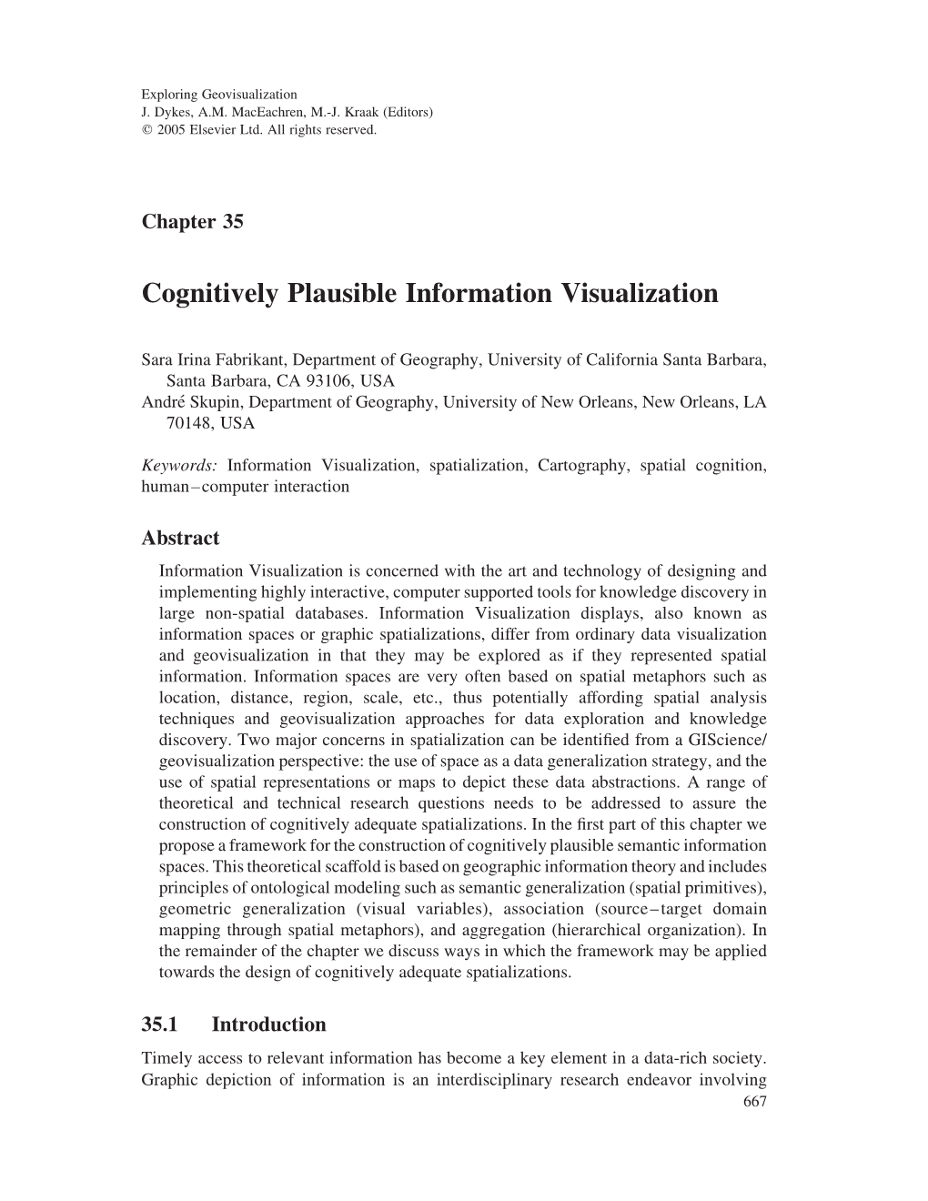 Cognitively Plausible Information Visualization