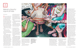 Mehndi: a Fanciful Imprint of India