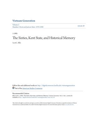 The Sixties, Kent State, and Historical Memory