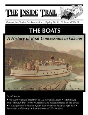 THE BOATS a History of Boat Concessions in Glacier