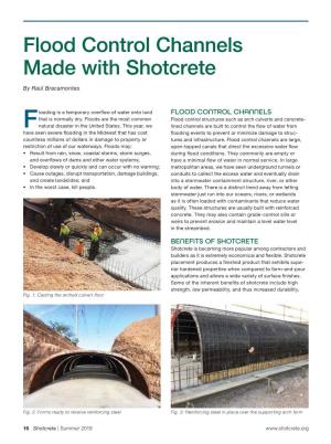 Flood Control Channels Made with Shotcrete