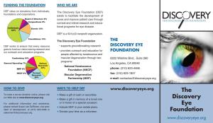 The Discovery Eye Foundation (DEF) Foundations and Corporations