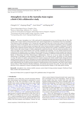 Atmospheric Rivers in the Australia-Asian Region: a Bom-CMA