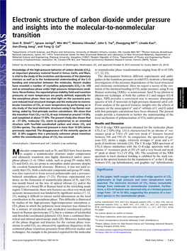 Electronic Structure of Carbon Dioxide Under Pressure and Insights Into the Molecular-To-Nonmolecular Transition