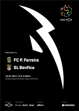 FC P. Ferreira SL Benfica