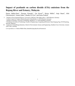 Emissions from the Rajang River and Estuary, Malaysia