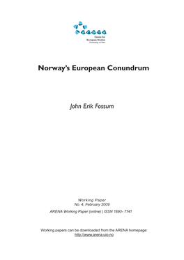 Norway's European Conundrum