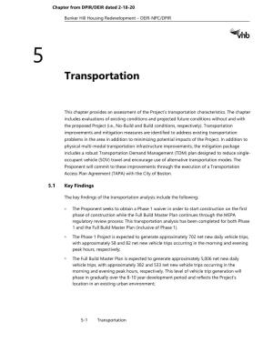 Transportation, Traffic and Parking
