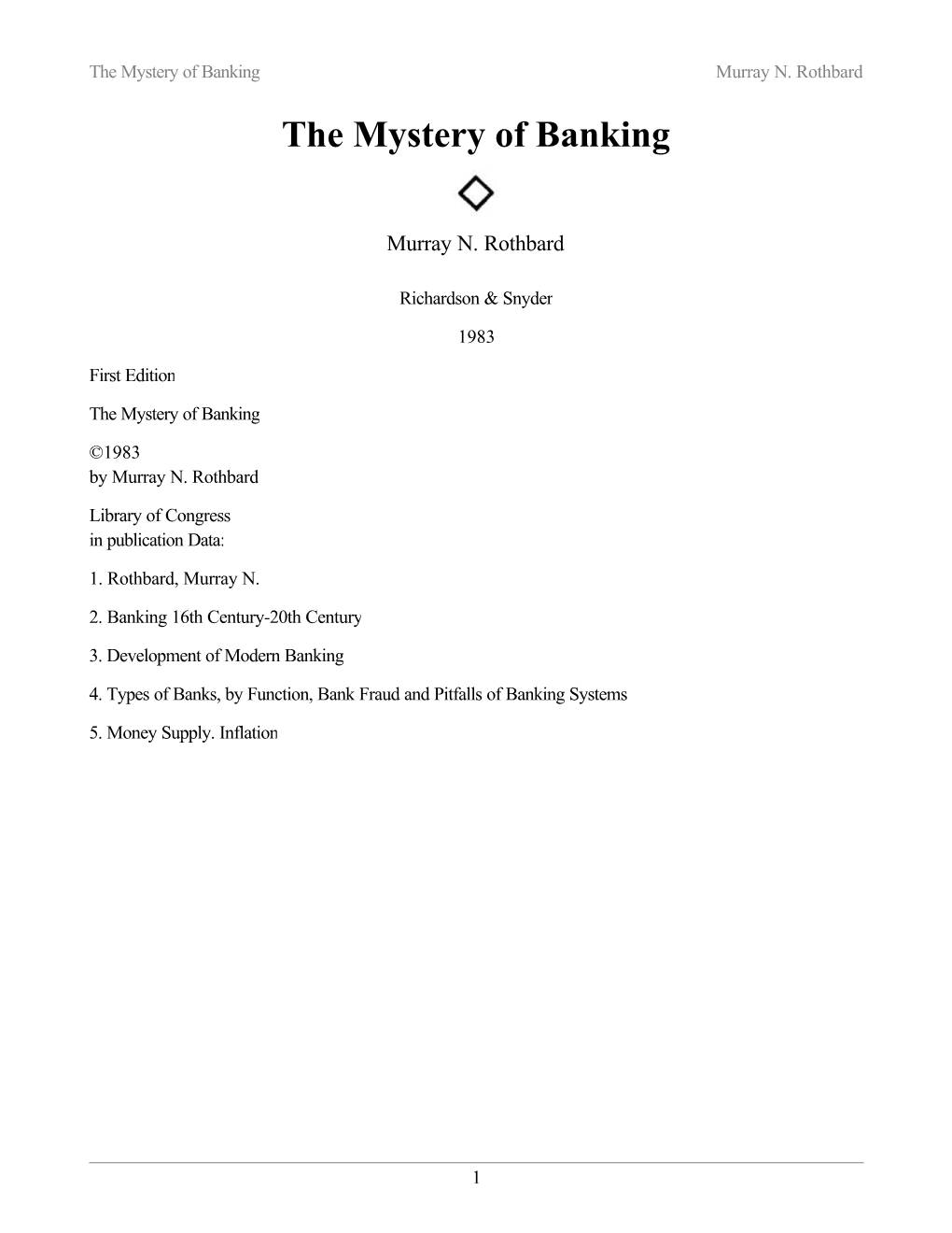 Mystery of Banking.Pdf