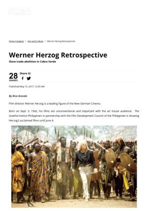 Werner Herzog Retrospective