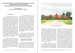 The Role of a National Museum the Case of the National Museum of Cambodia