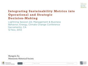 Sustainability Metrics Presentation BECC 20121112