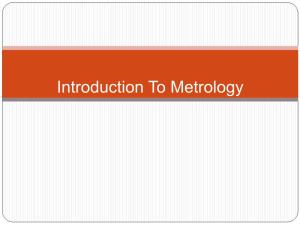Introduction to Metrology