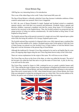 Great Britain Flag GB Flag Has Very Interesting History of Its Introduction