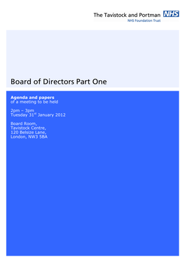 Board of Directors Part One