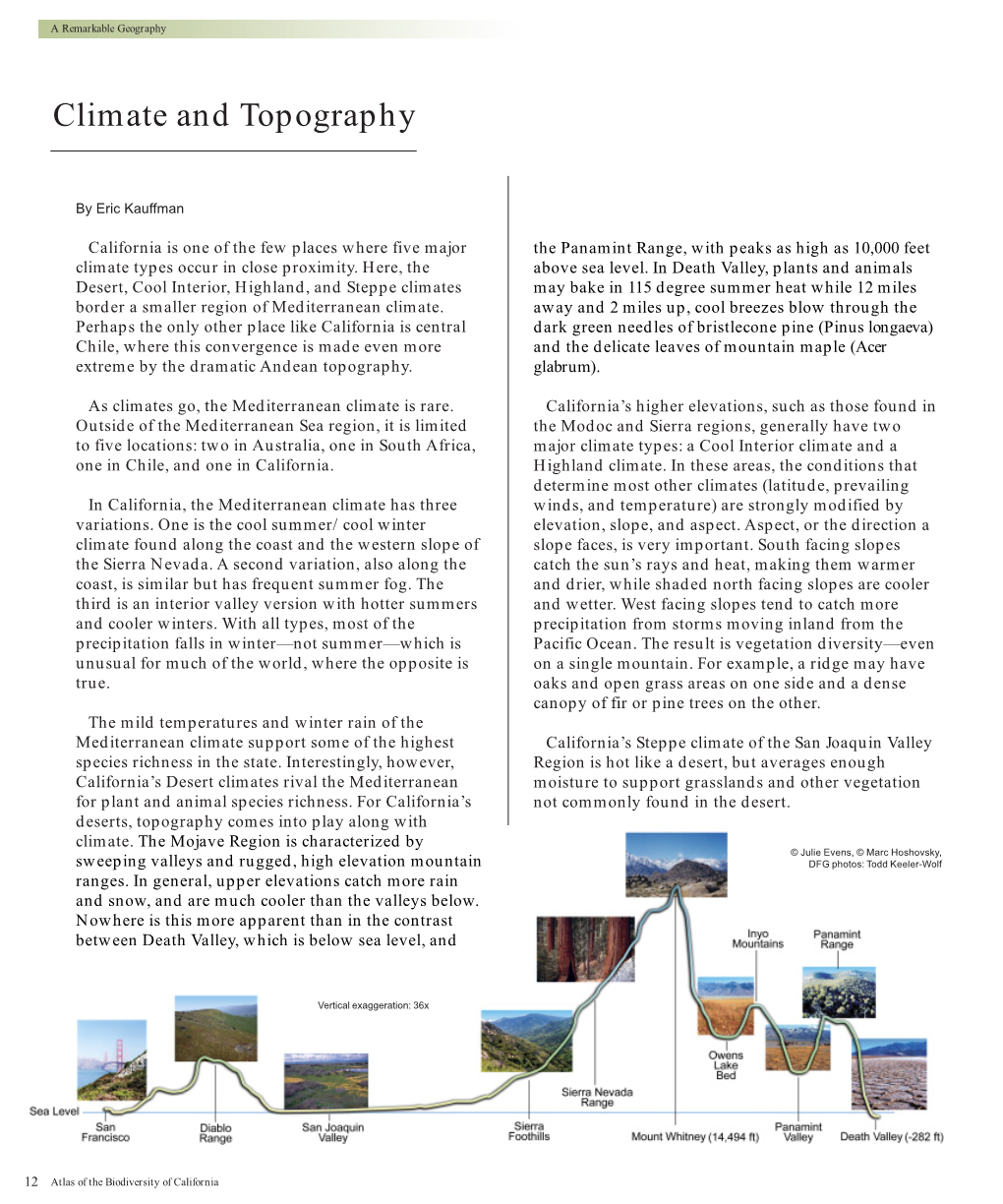 Atlas of the Biodiversity of California Atlas of the Biodiversity of California