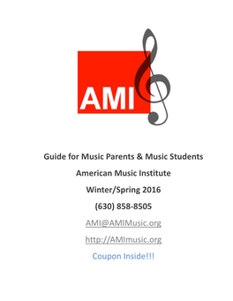 AMI Music Parent & Student Guide