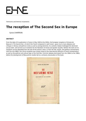 The Reception of the Second Sex in Europe