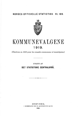 Kommunevalgene 1919