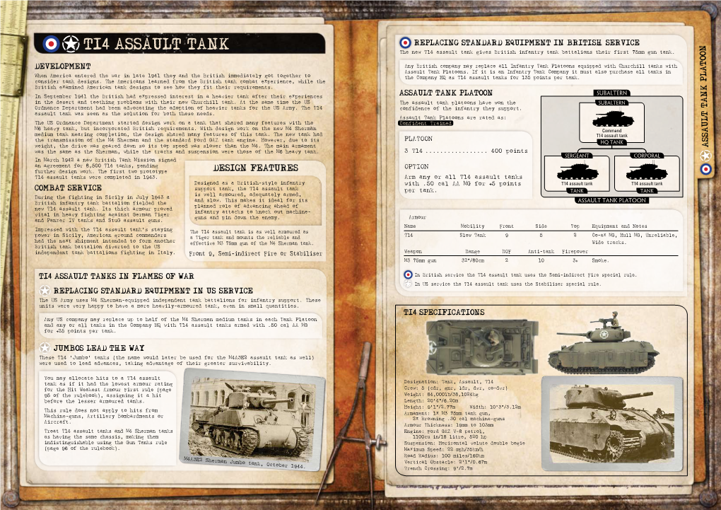 T14 Assault Tank the New T14 Assault Tank Gives British Infantry Tank Battalions Their First 75Mm Gun Tank