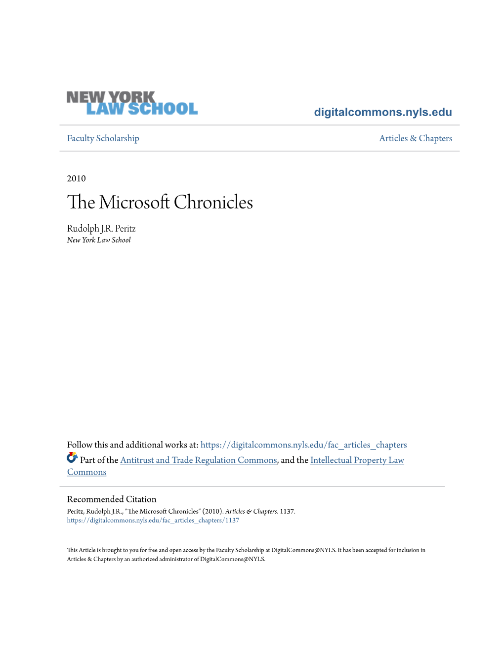 The Microsoft Chronicles 205 Rudolph J.R