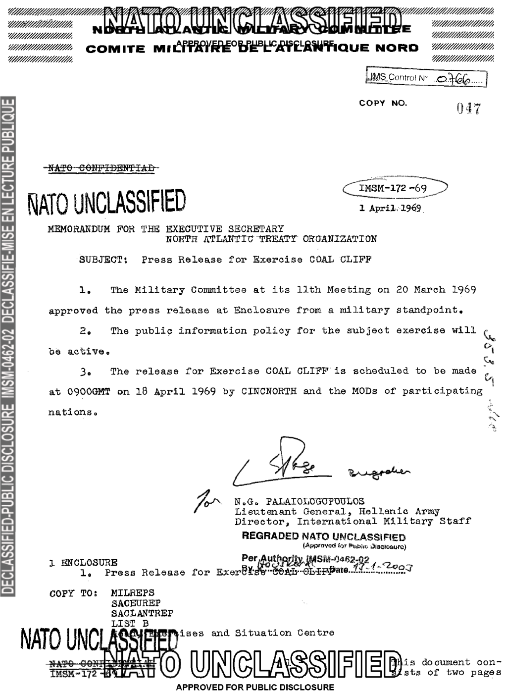 RATO UNCLASSIFIED NATO Unci