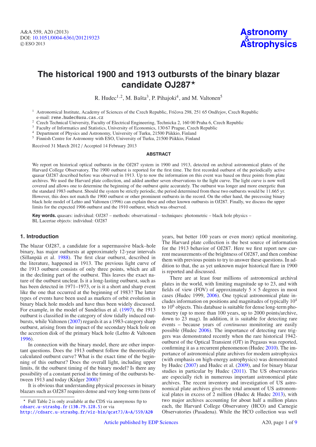 The Historical 1900 and 1913 Outbursts of the Binary Blazar Candidate OJ287