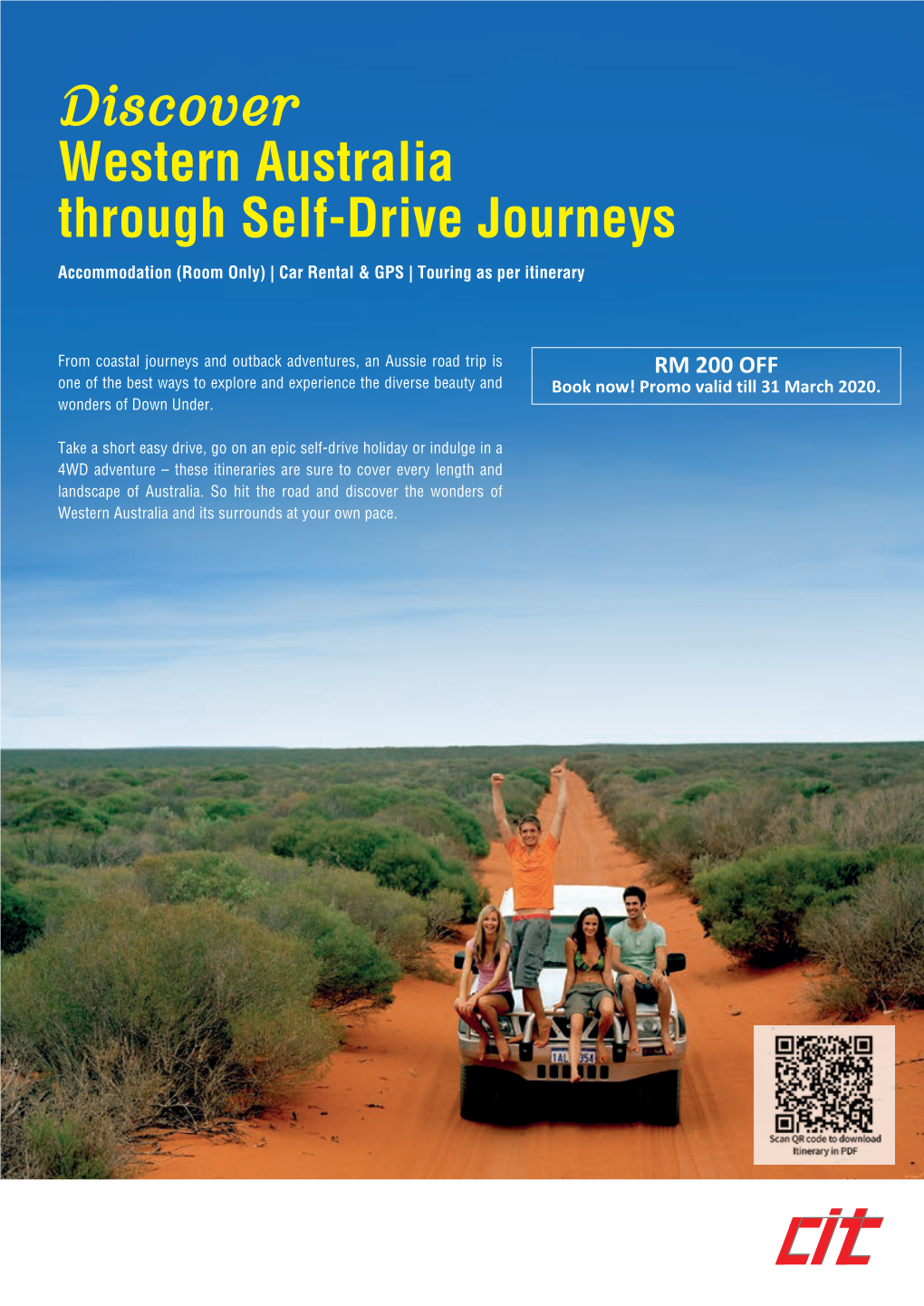 Discover Western Australia Through Self-Drive Journeys Accommodation (Room Only) | Car Rental & GPS | Touring As Per Itinerary