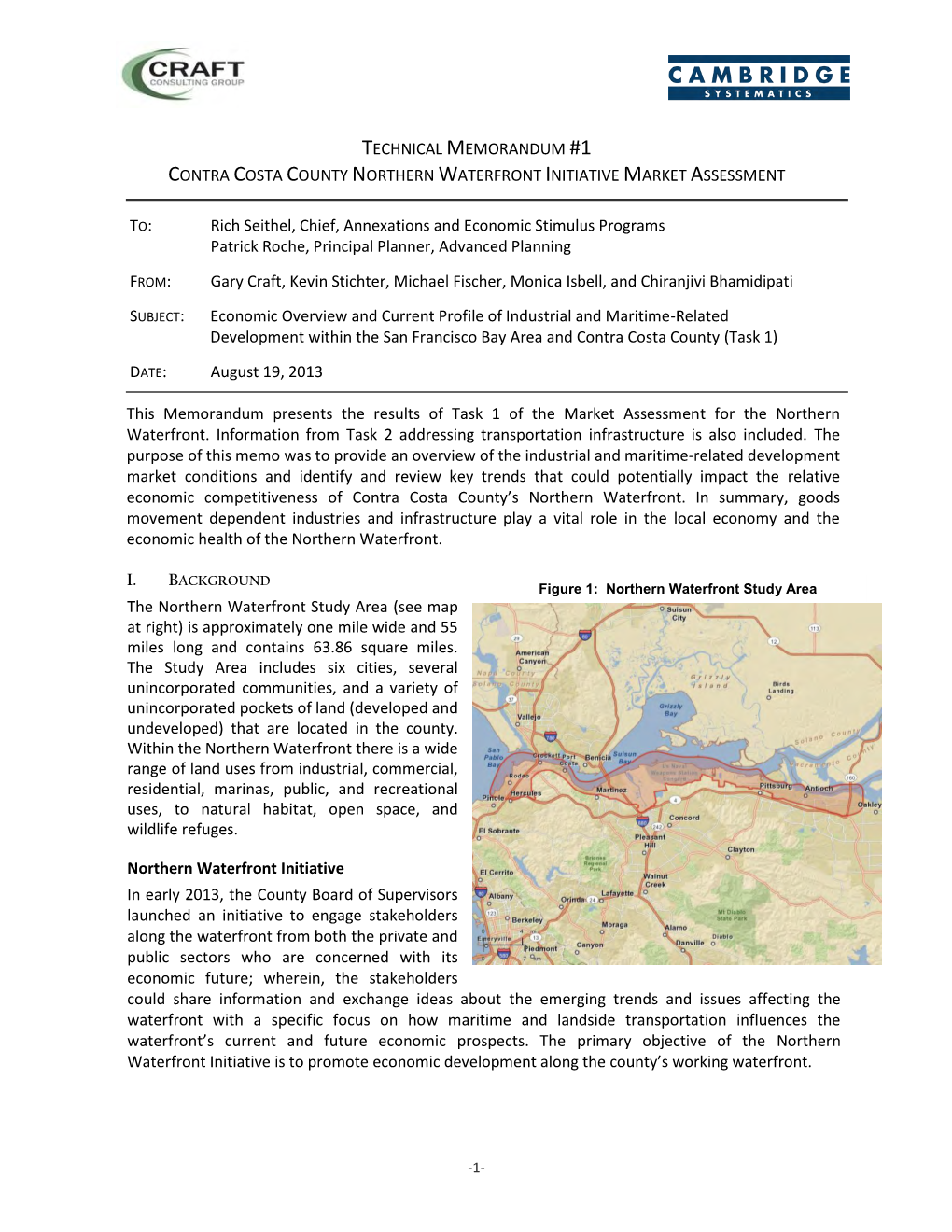 Contra Costa County Northern Waterfront Market Assessment