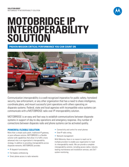 Motobridge Ip Interoperability Solution Proven Mission Critical Performance You Can Count On