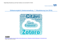Softwarevergleich Literaturverwaltung - 7