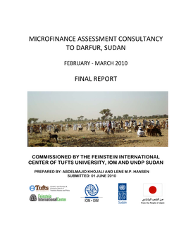 Microfinance Assessment Consultancy to Darfur, Sudan