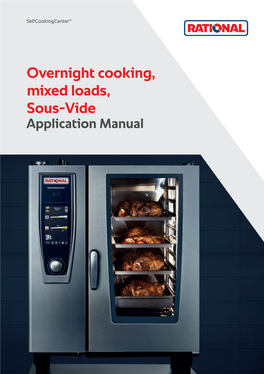 Overnight Cooking, Mixed Loads, Sous-Vide Application Manual