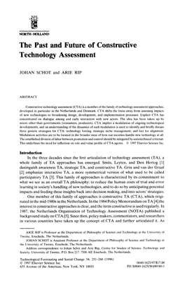 The Past and Future of Constructive Technology Assessment