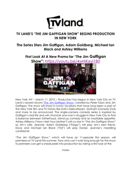 TV Land's “The Jim Gaffigan Show”