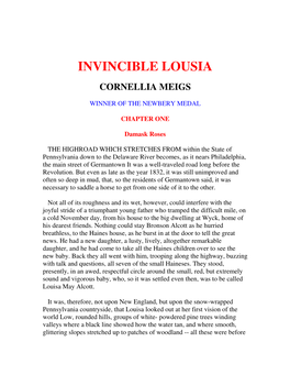 Invincible Lousia