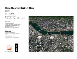 Rose Quarter District Plan DRAFT