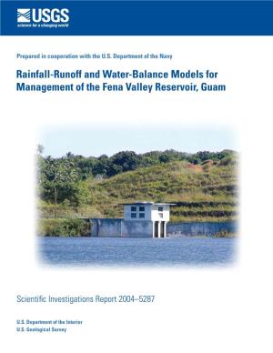 Rainfall-Runoff and Water-Balance Models for Management of the Fena Valley Reservoir, Guam