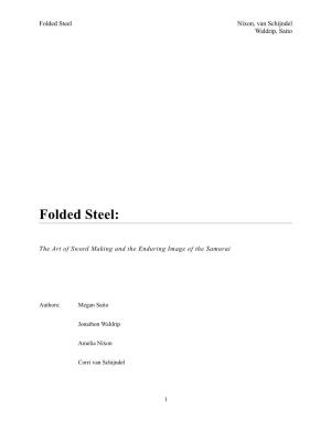 Folded Steel Nixon, Van Schijndel Waldrip, Saito
