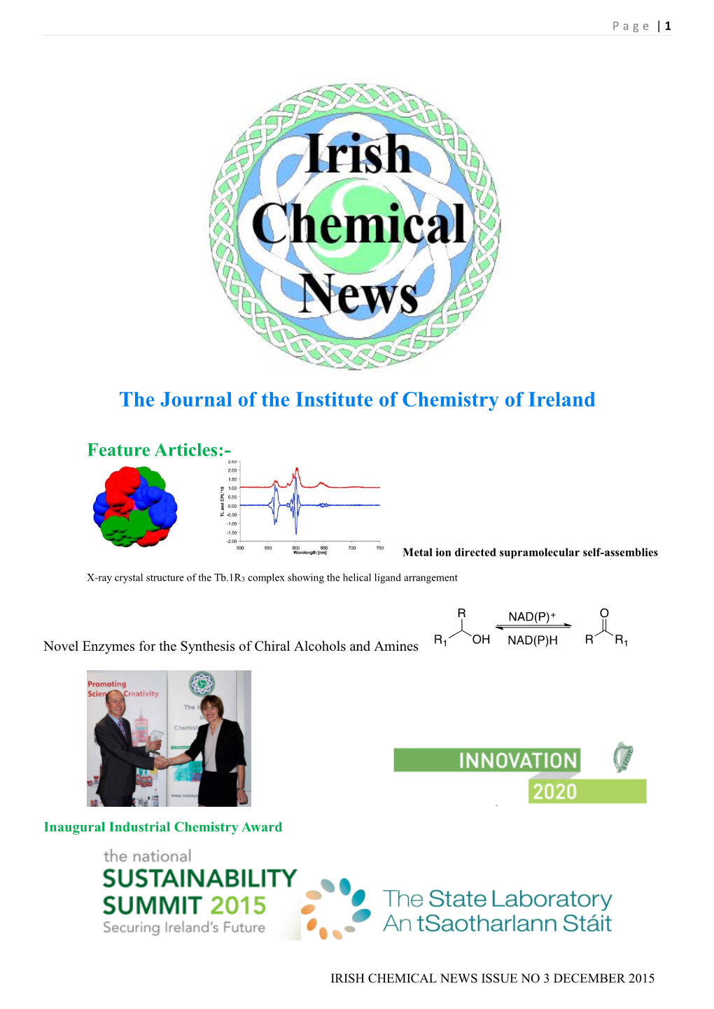 Irish Chemical News 2015 Issue 3