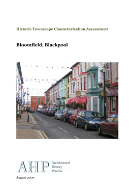 BLOOMFIELD Historic Townscape Characterisation Assessment