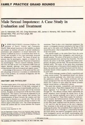 Male Sexual Impotence: a Case Study in Evaluation and Treatment
