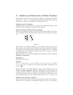 8 Addition and Subtraction of Whole Numbers