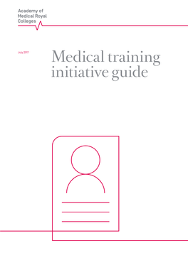 Medical Training Initiative Guide 2017 (PDF)